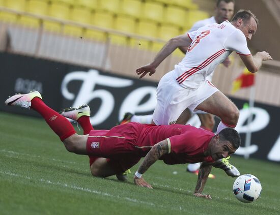 Russia vs. Serbia friendly football match