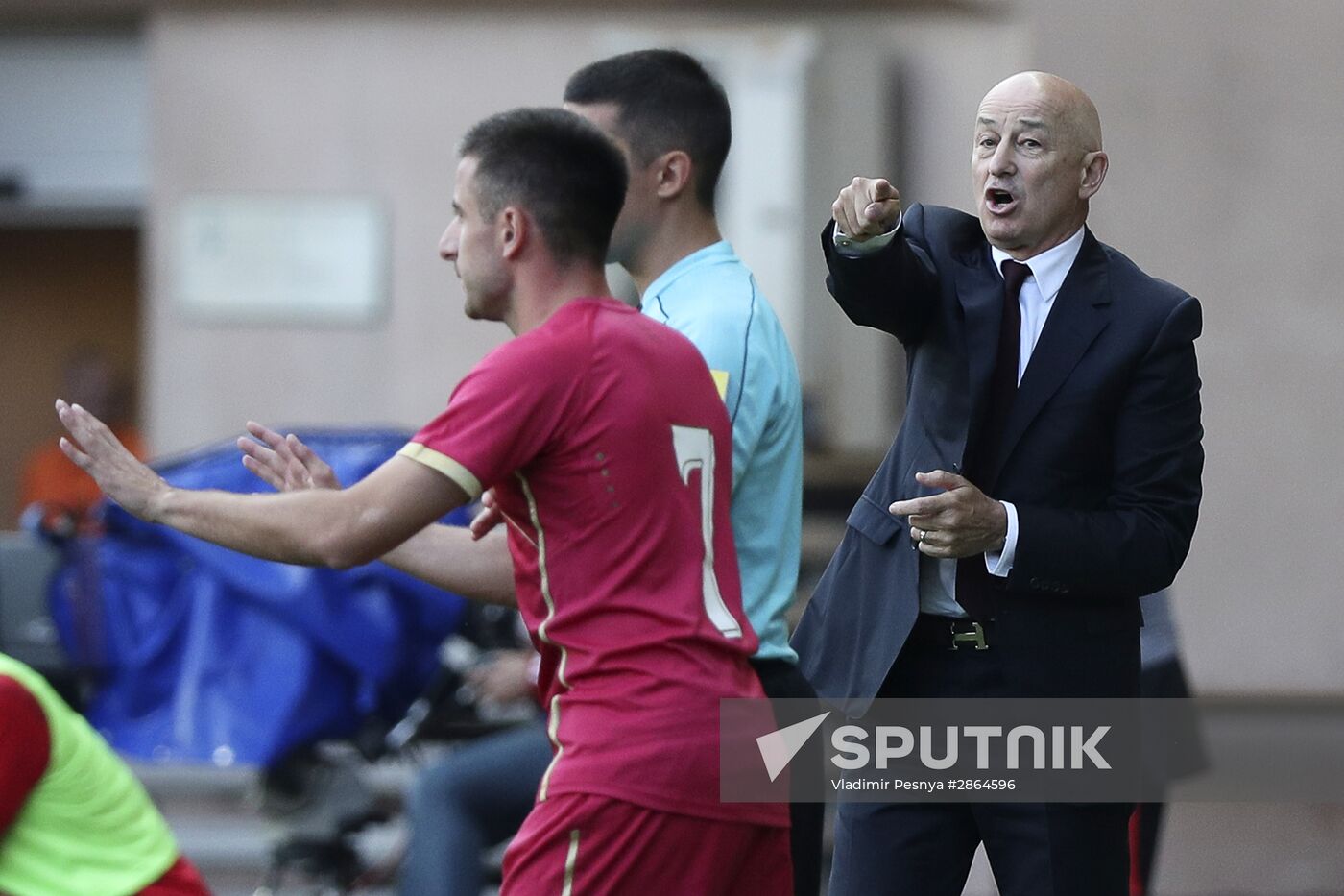 Russia vs. Serbia friendly football match