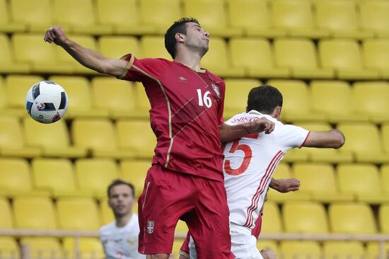 Russia vs. Serbia friendly football match