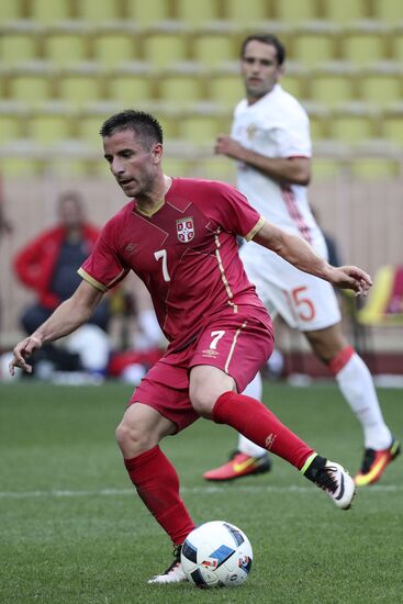 Russia vs. Serbia friendly football match