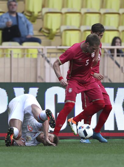 Russia vs. Serbia friendly football match