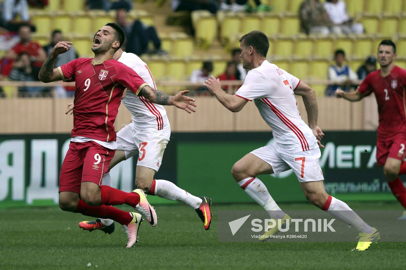 Russia vs. Serbia friendly football match