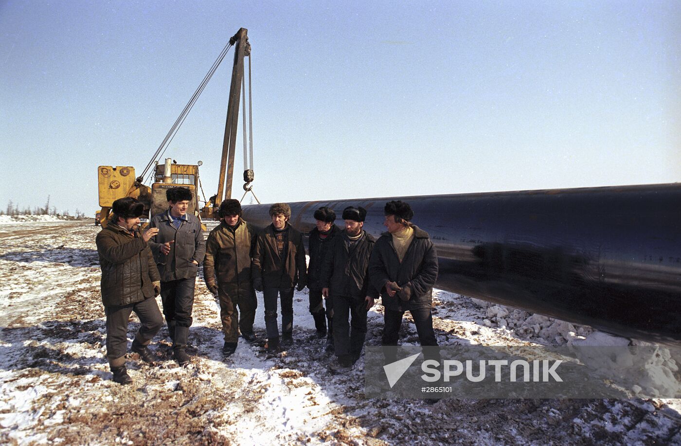 Construction of Yamburg-Yelets 1 gas pipeline