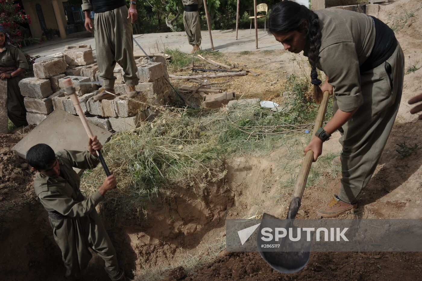 Fighters with the Kurdistan Workers' Party