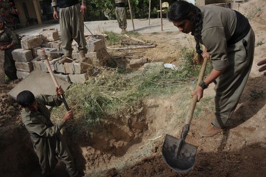 Fighters with the Kurdistan Workers' Party