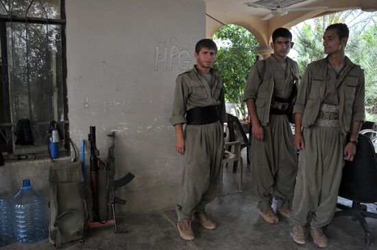 Fighters with the Kurdistan Workers' Party