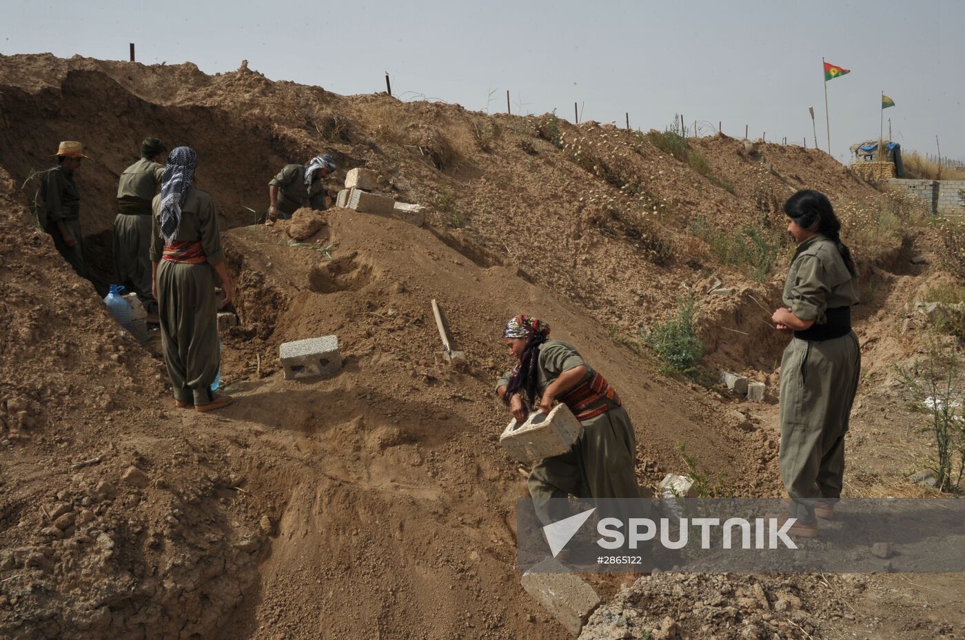 Fighters with the Kurdistan Workers' Party