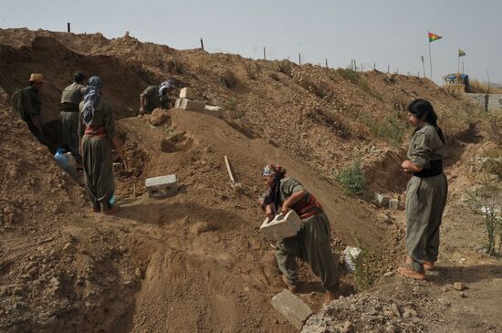 Fighters with the Kurdistan Workers' Party