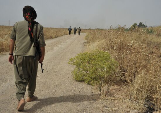 Fighters with the Kurdistan Workers' Party