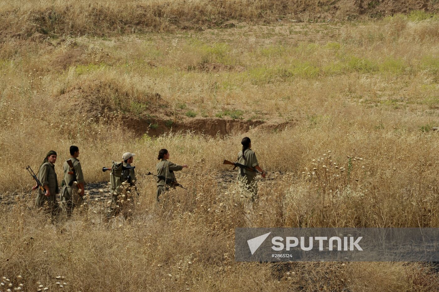 Fighters with the Kurdistan Workers' Party