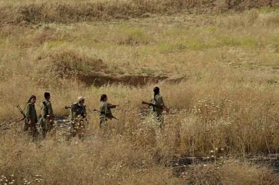 Fighters with the Kurdistan Workers' Party
