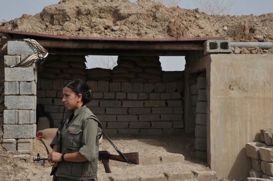 Fighters with the Kurdistan Workers' Party