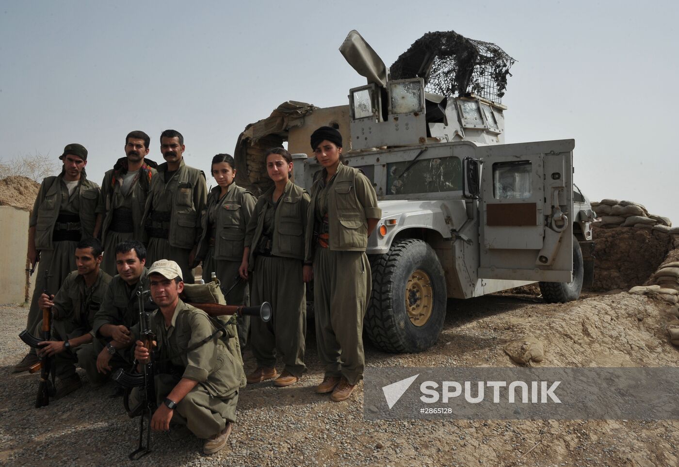 Fighters with the Kurdistan Workers' Party