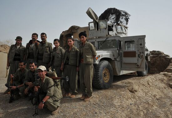 Fighters with the Kurdistan Workers' Party