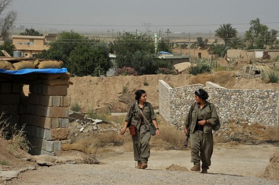 Fighters with the Kurdistan Workers' Party