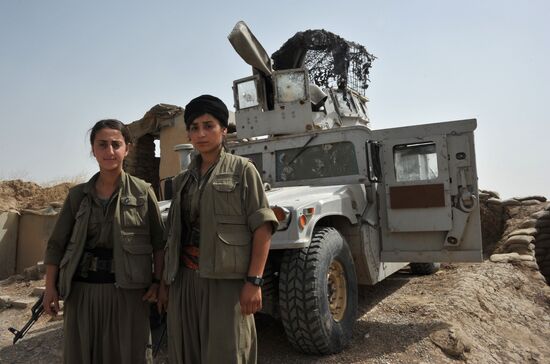 Fighters with the Kurdistan Workers' Party