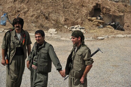Fighters with the Kurdistan Workers' Party