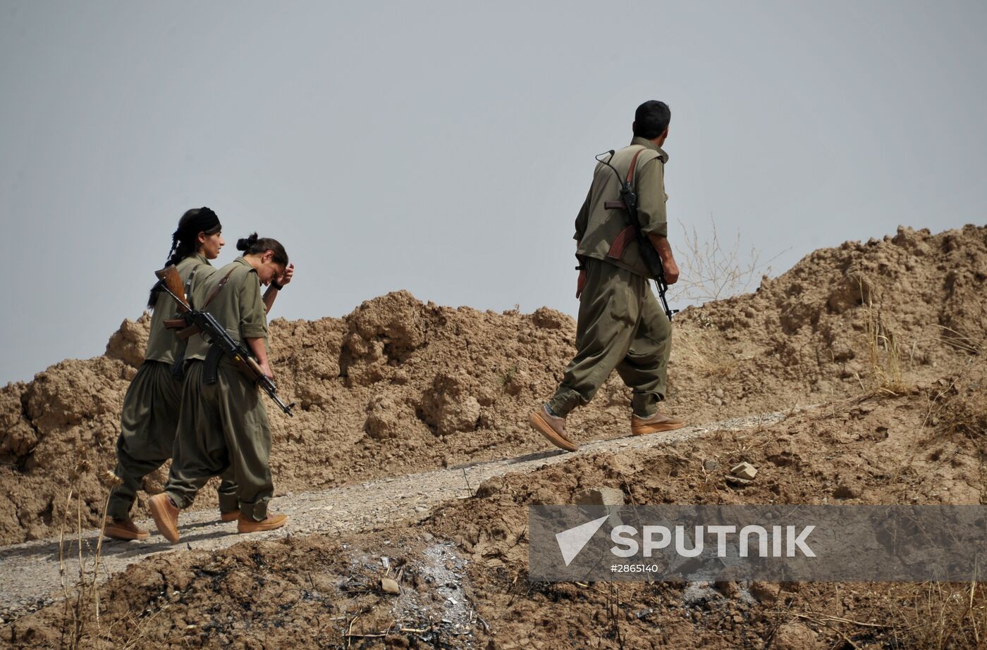 Fighters with the Kurdistan Workers' Party