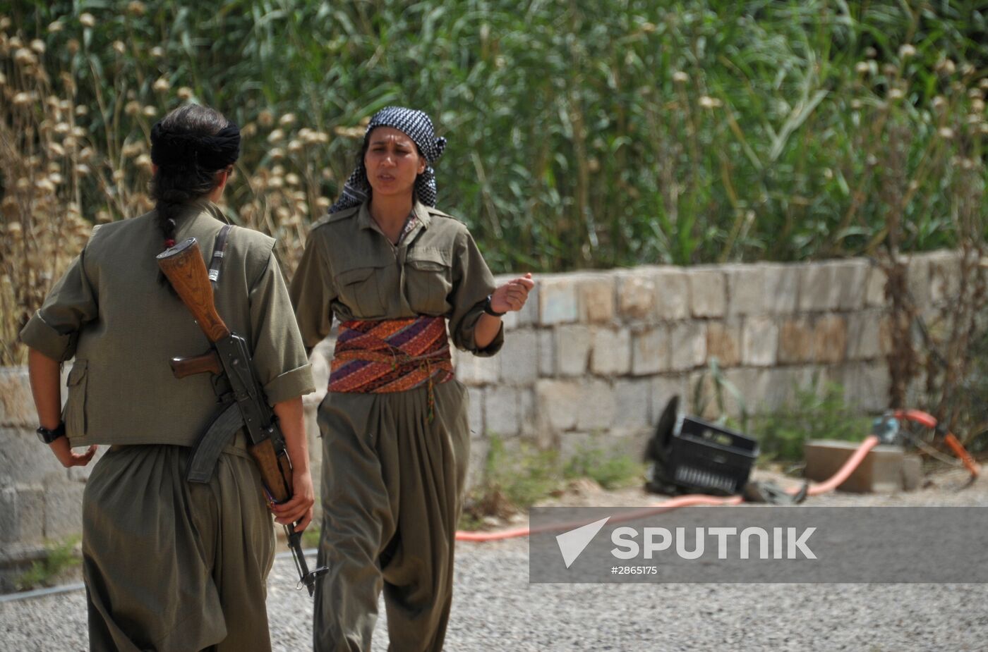 Fighters with the Kurdistan Workers' Party
