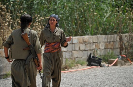 Fighters with the Kurdistan Workers' Party
