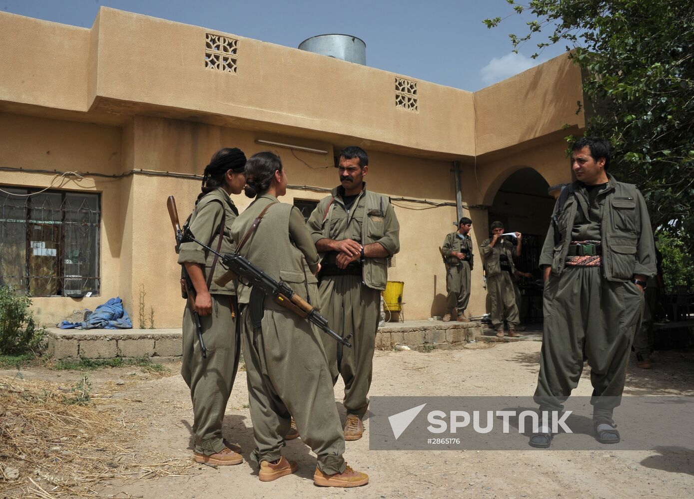 Fighters with the Kurdistan Workers' Party
