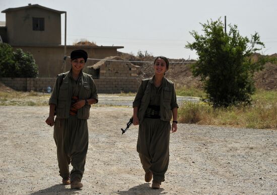 Fighters with the Kurdistan Workers' Party