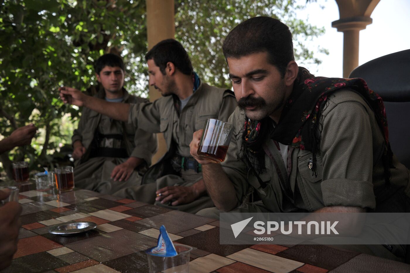 Fighters with the Kurdistan Workers' Party