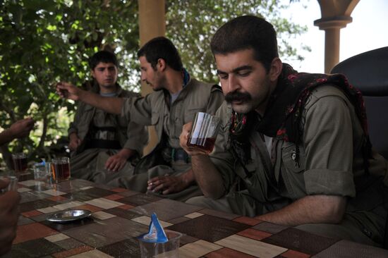 Fighters with the Kurdistan Workers' Party