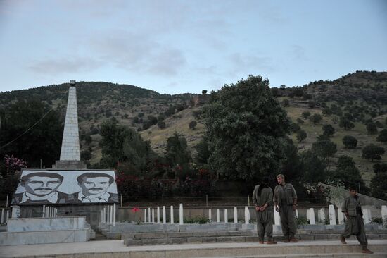 Fighters with the Kurdistan Workers' Party