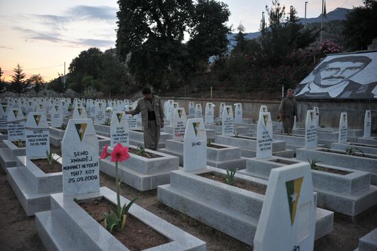 Fighters with the Kurdistan Workers' Party