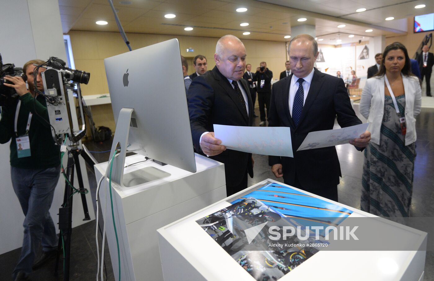 President Vladimir Putin visits Rossiya Segodnya International Information Agency