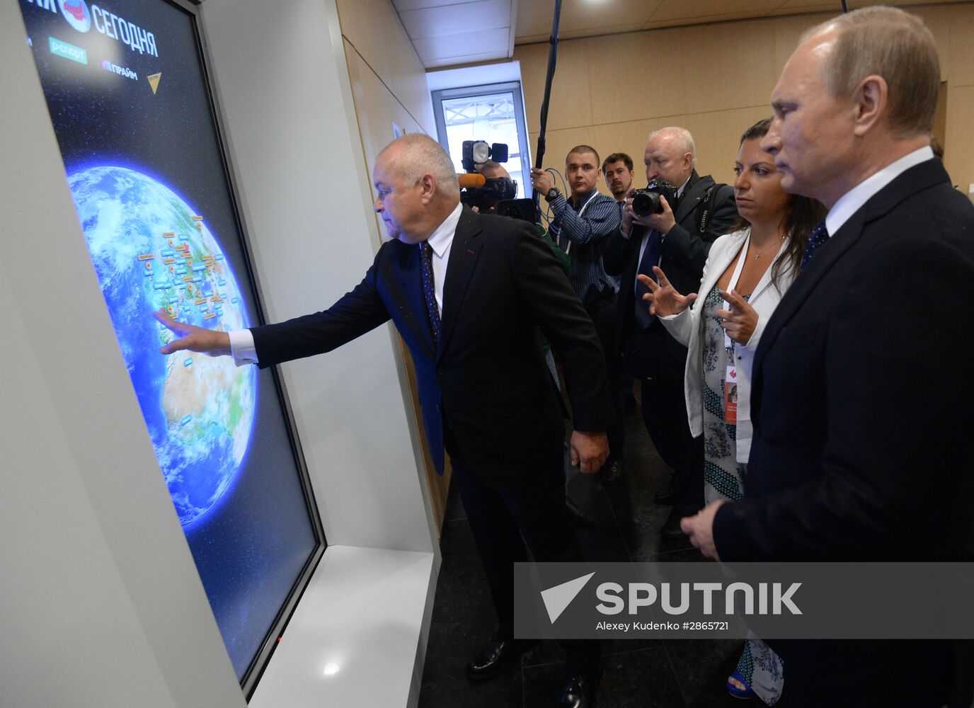 President Vladimir Putin visits Rossiya Segodnya International Information Agency