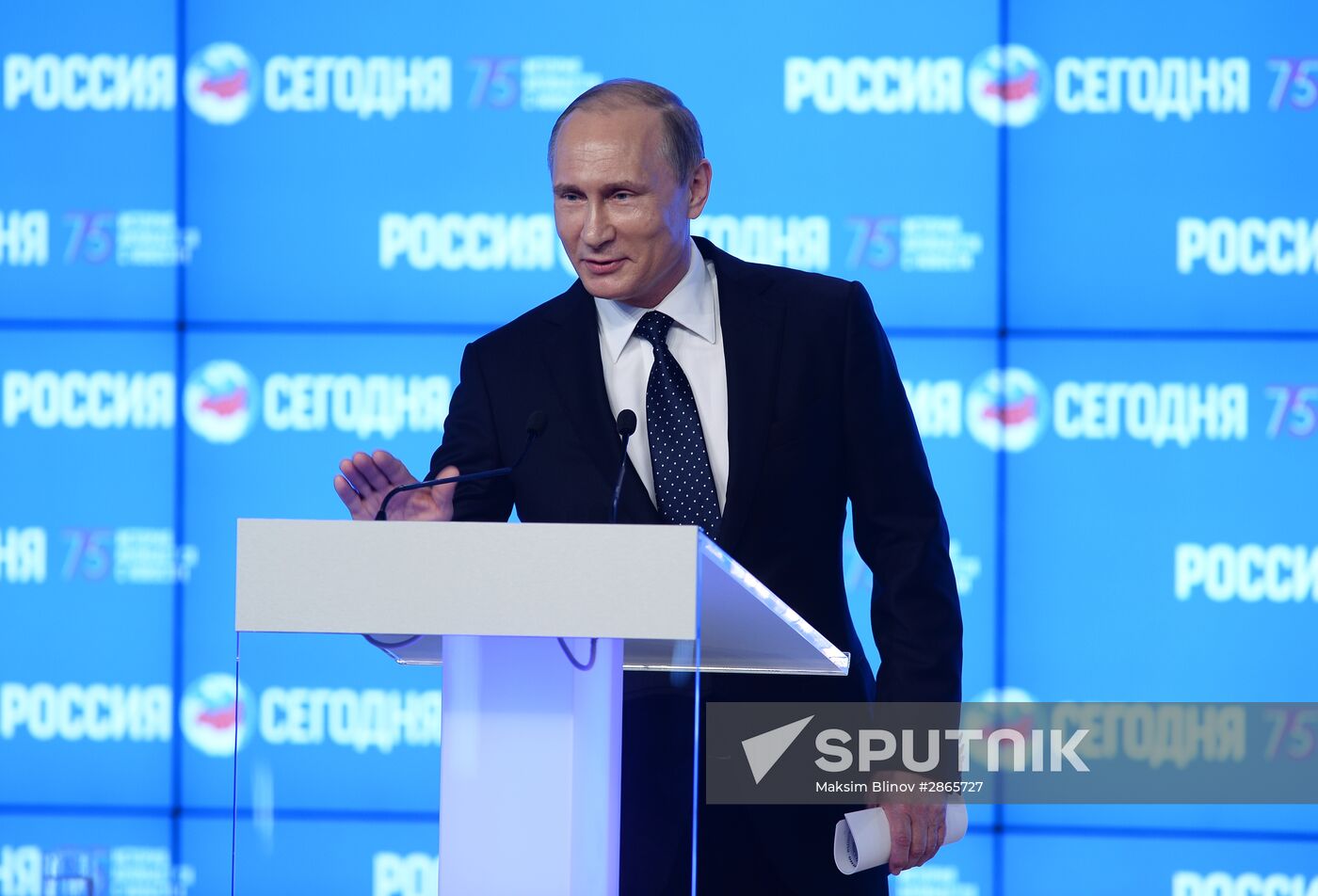 President Vladimir Putin visits Rossiya Segodnya International Information Agency
