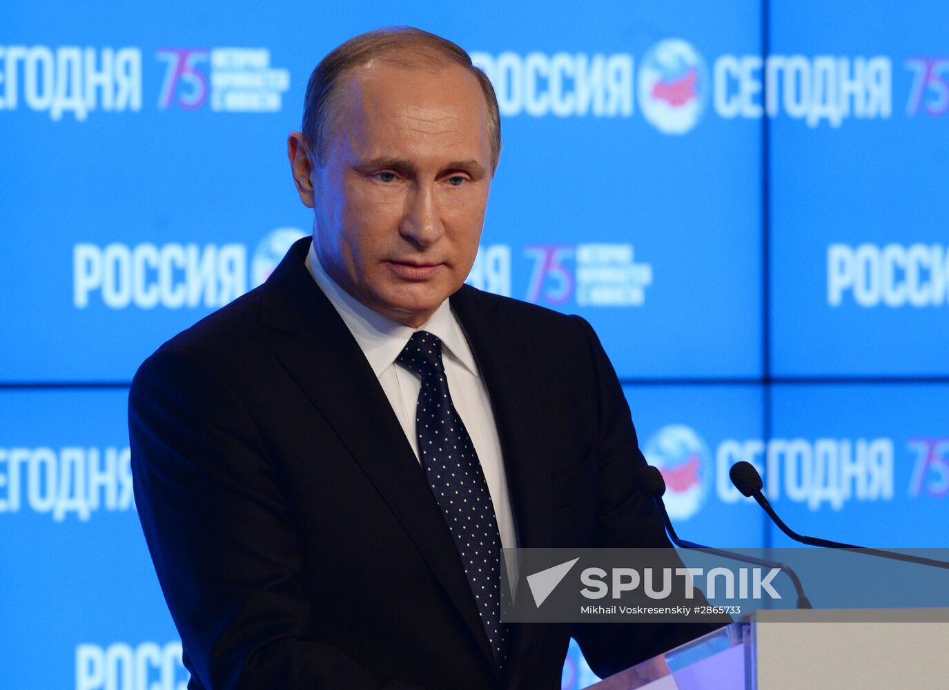 President Vladimir Putin visits Rossiya Segodnya International Information Agency
