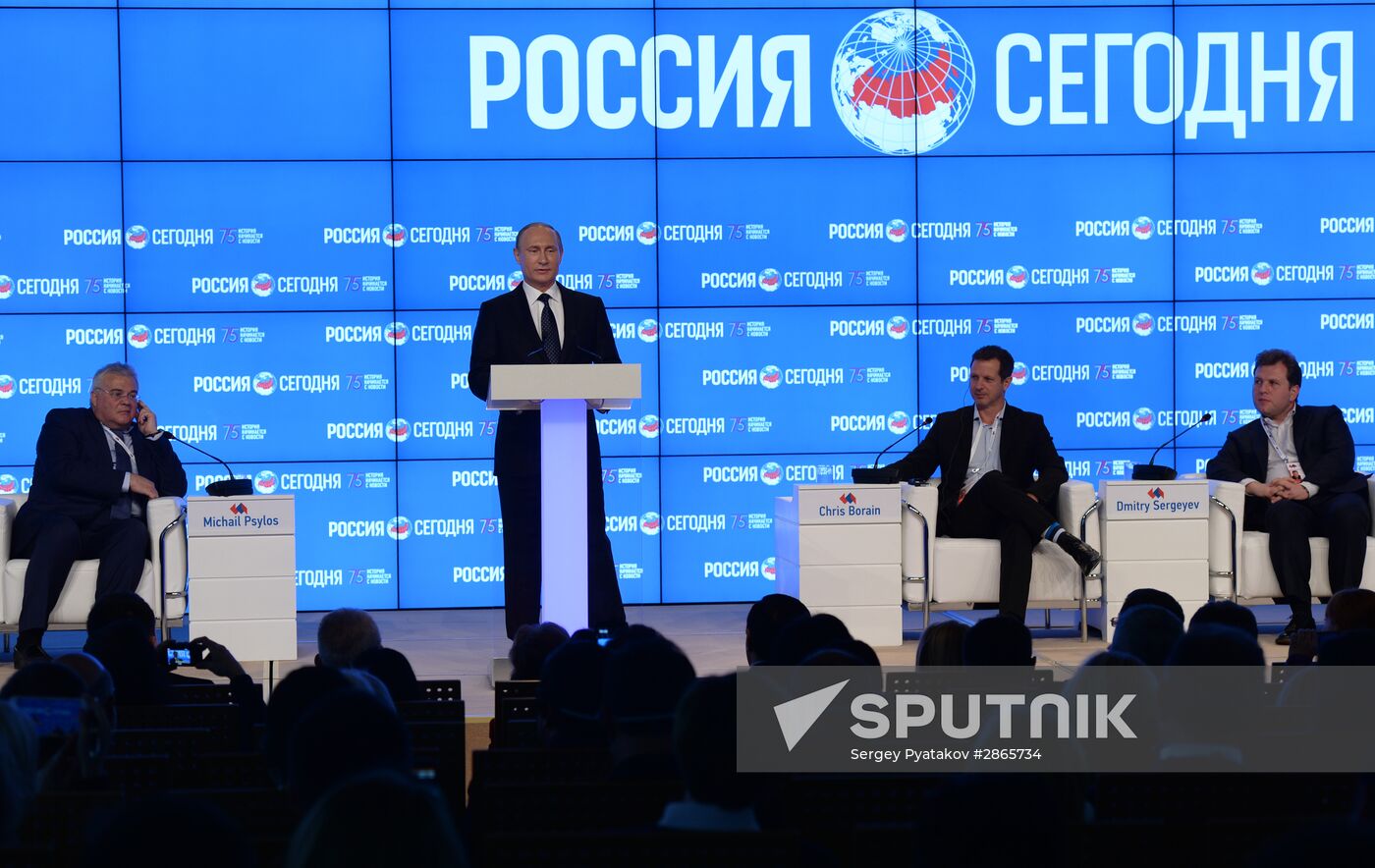 President Vladimir Putin visits Rossiya Segodnya International Information Agency