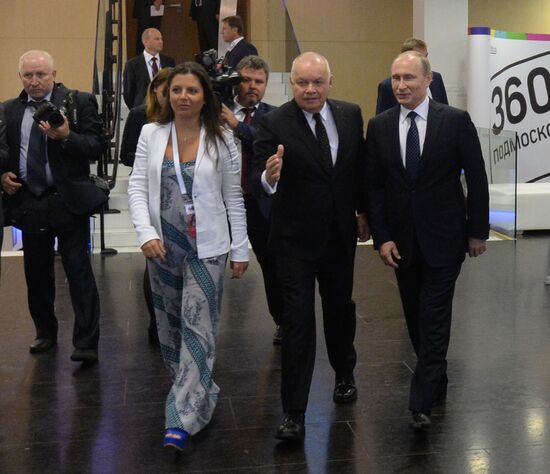 President Vladimir Putin visits Rossiya Segodnya International Information Agency