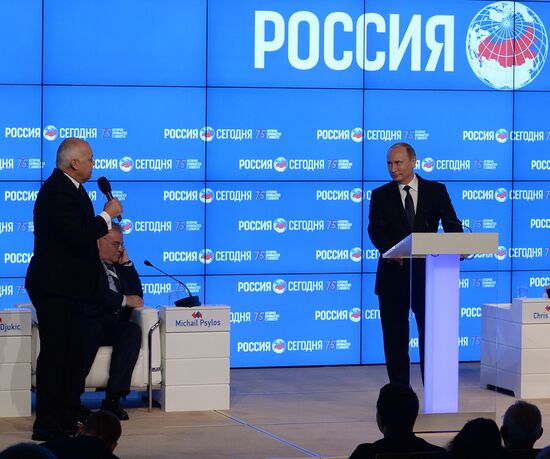 President Vladimir Putin visits Rossiya Segodnya International Information Agency