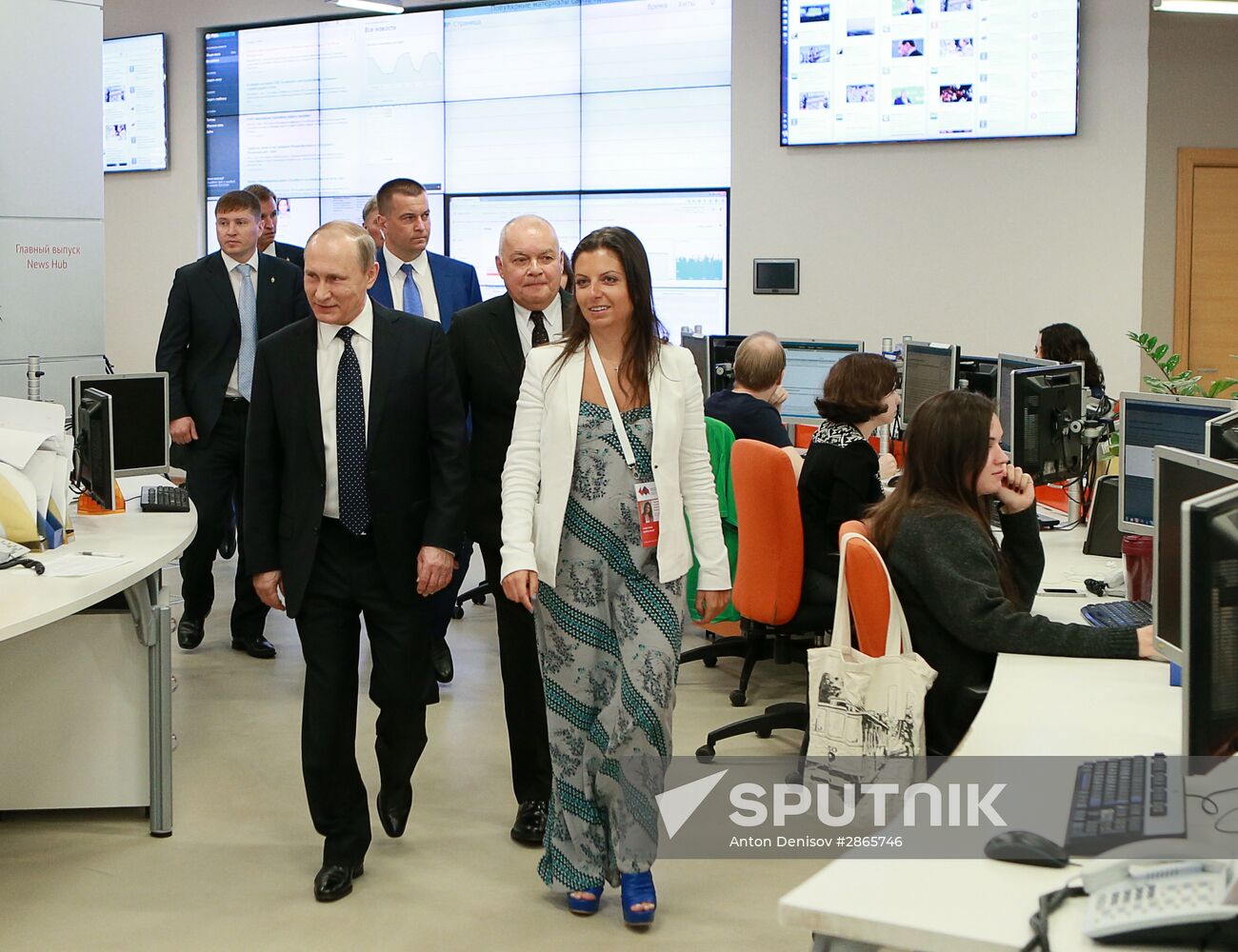 President Vladimir Putin visits Rossiya Segodnya International Information Agency