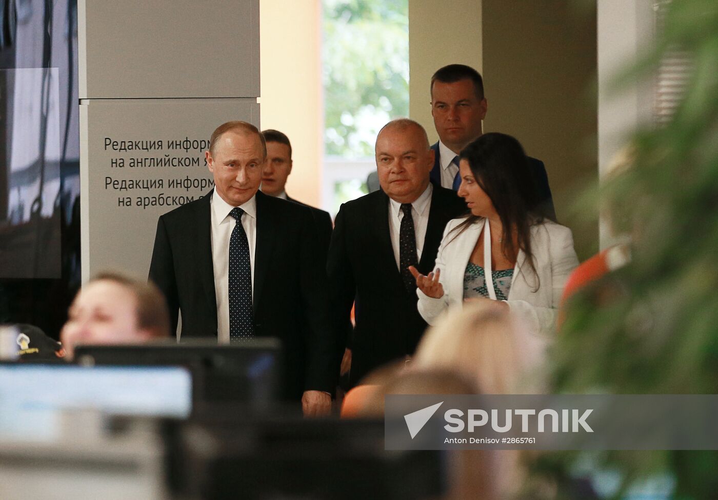 President Vladimir Putin visits Rossiya Segodnya International Information Agency