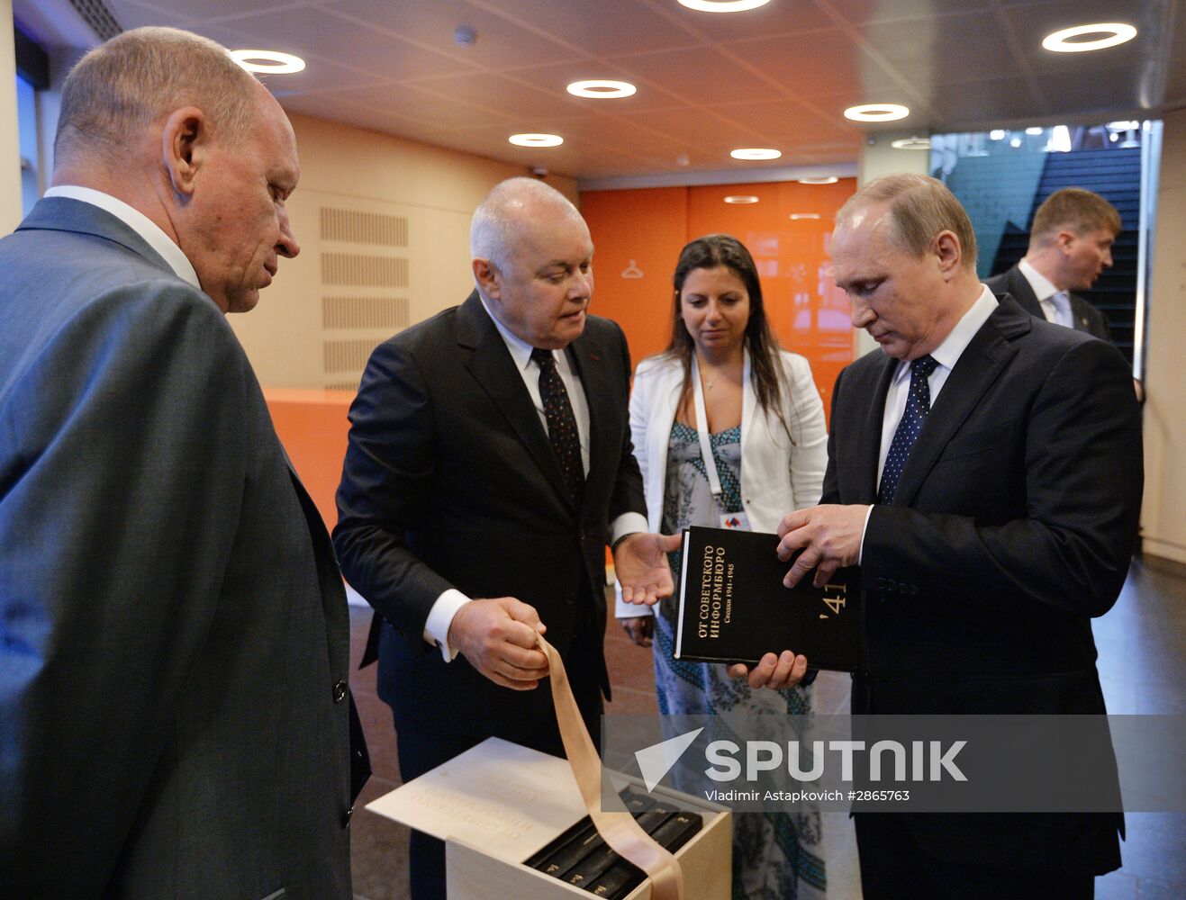 President Vladimir Putin visits Rossiya Segodnya International Information Agency