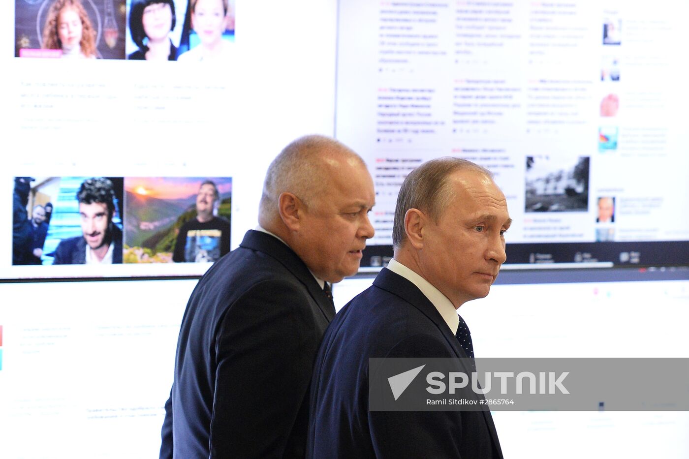 President Vladimir Putin visits Rossiya Segodnya International Information Agency