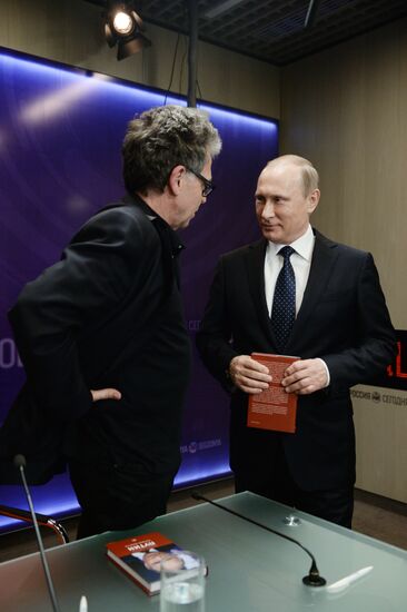 President Vladimir Putin visits Rossiya Segodnya International Information Agency