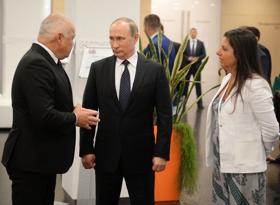 President Vladimir Putin visits Rossiya Segodnya International Information Agency