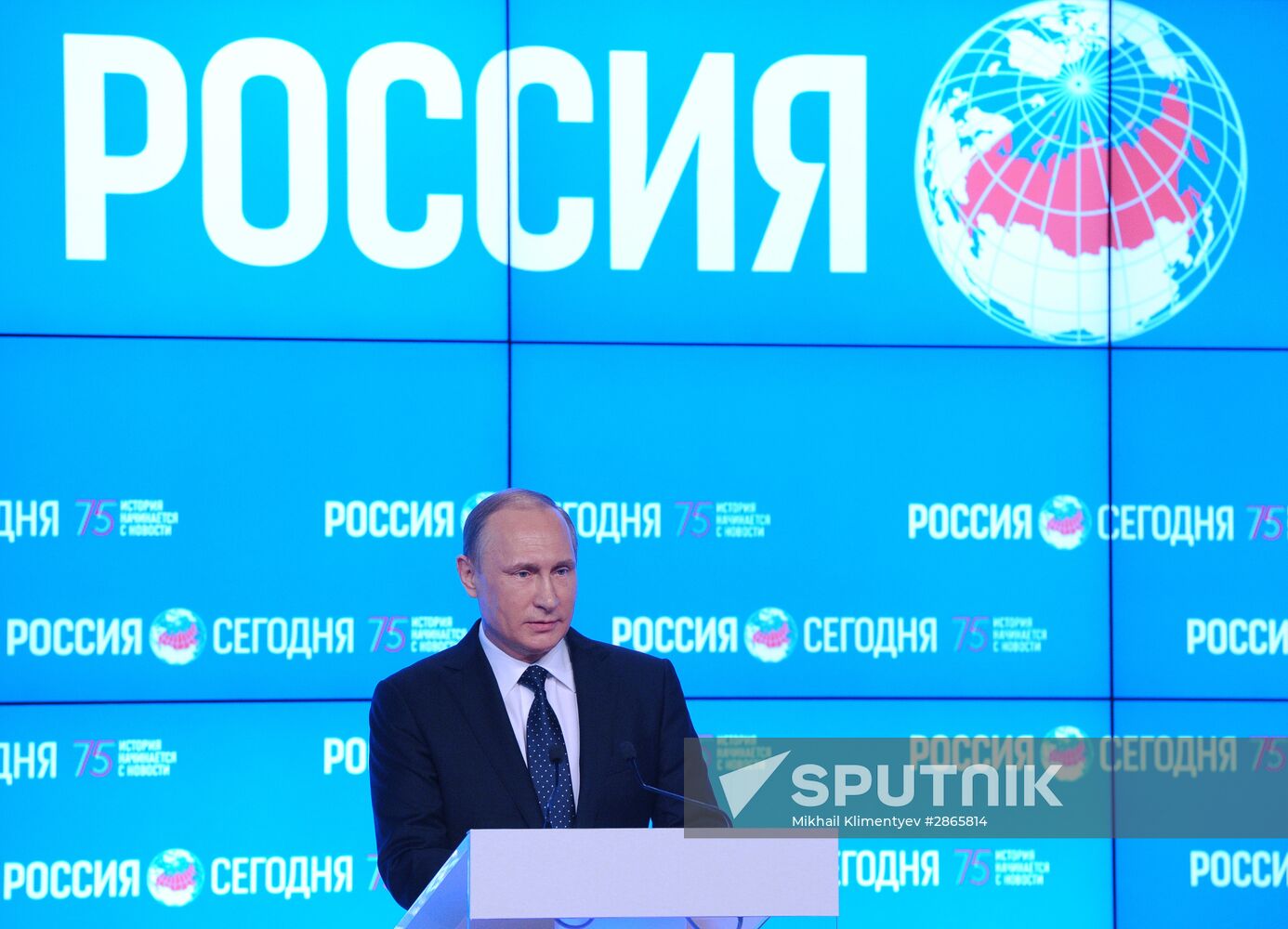 President Vladimir Putin visits Rossiya Segodnya International Information Agency