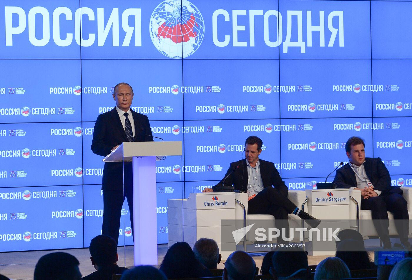 President Vladimir Putin visits Rossiya Segodnya International Information Agency