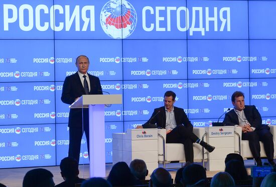 President Vladimir Putin visits Rossiya Segodnya International Information Agency