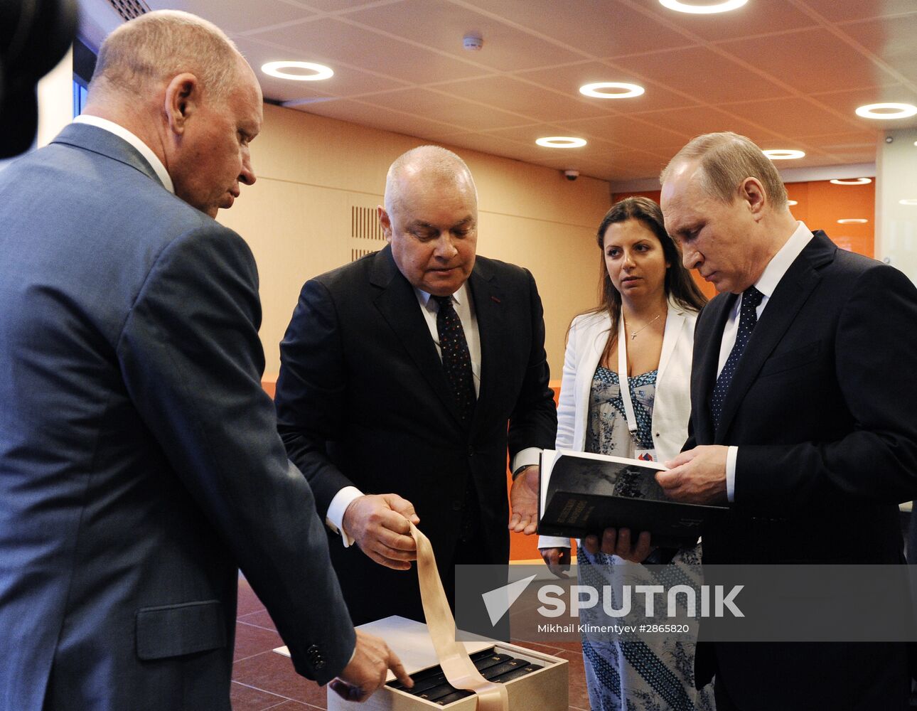 President Vladimir Putin visits Rossiya Segodnya International Information Agency