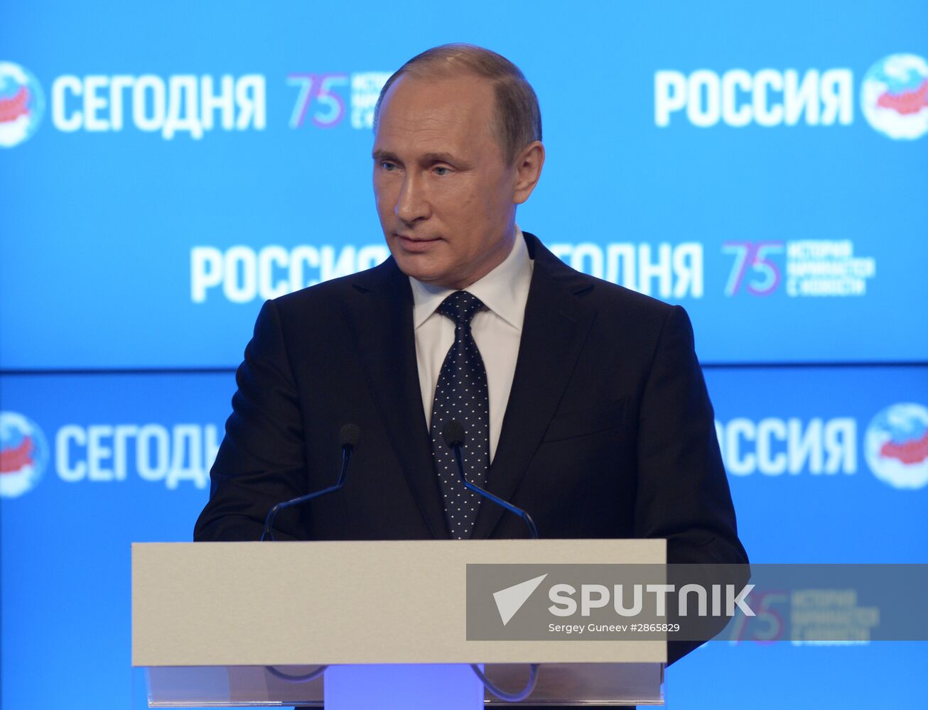 President Vladimir Putin visits Rossiya Segodnya International Information Agency