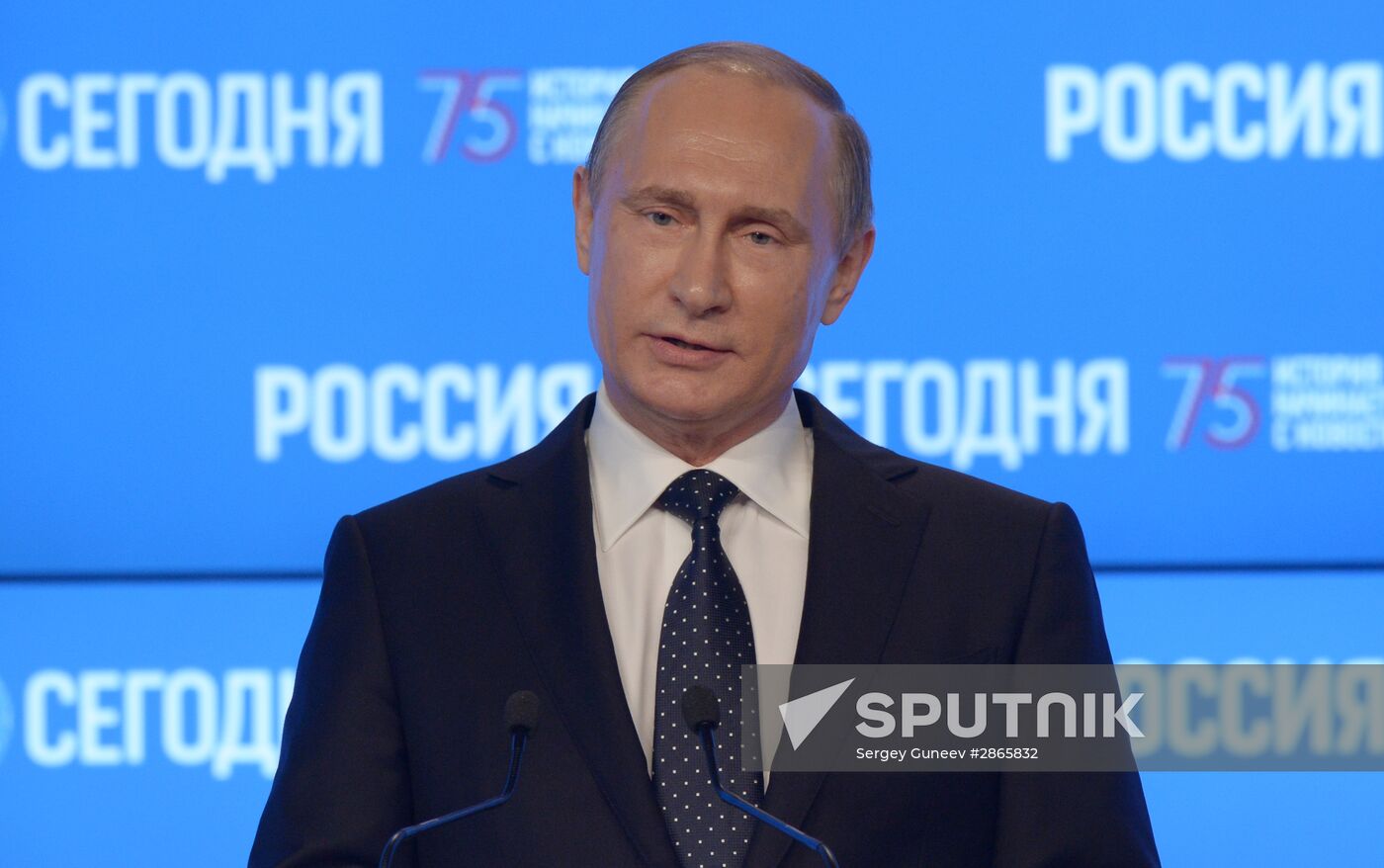 President Vladimir Putin visits Rossiya Segodnya International Information Agency