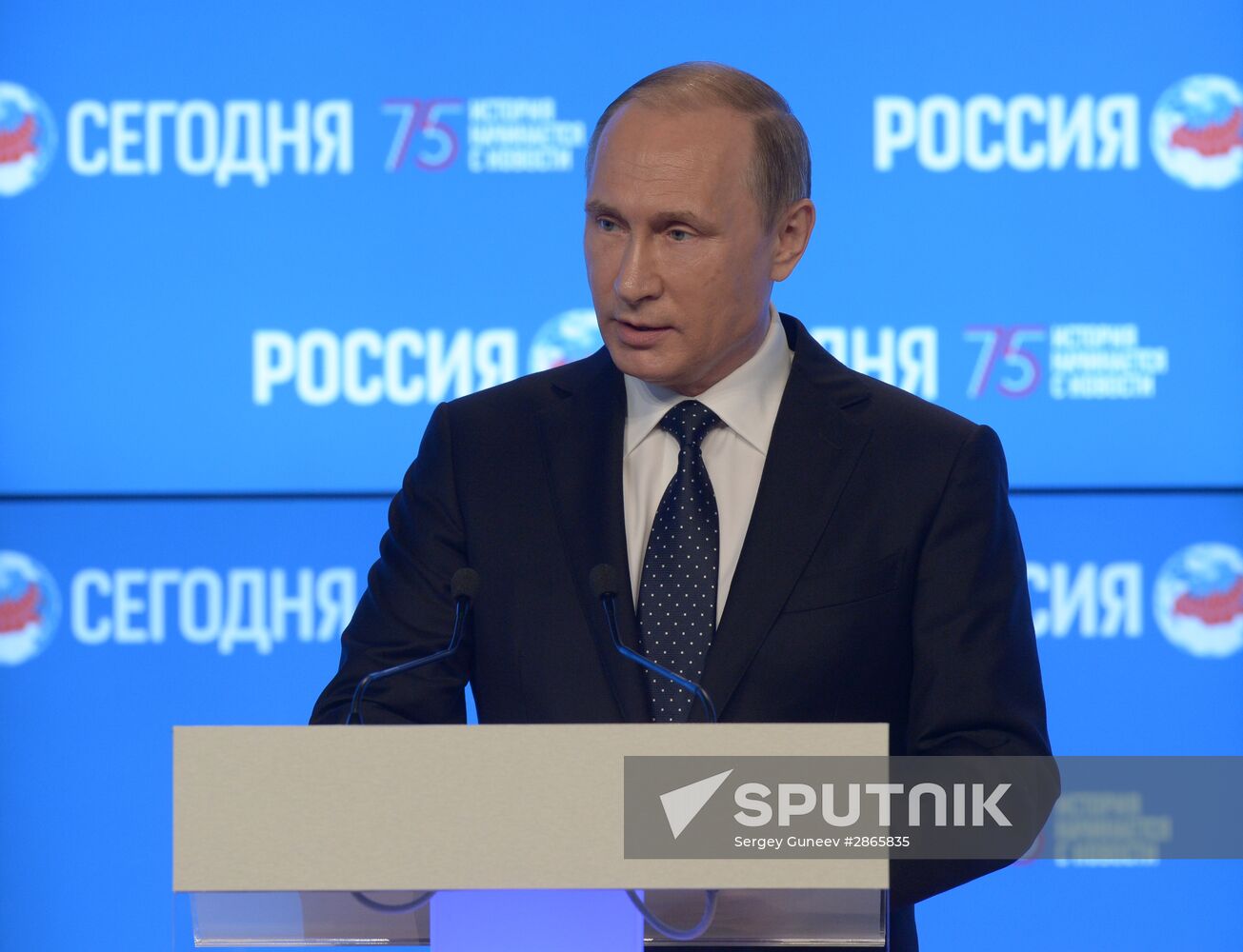 President Vladimir Putin visits Rossiya Segodnya International Information Agency